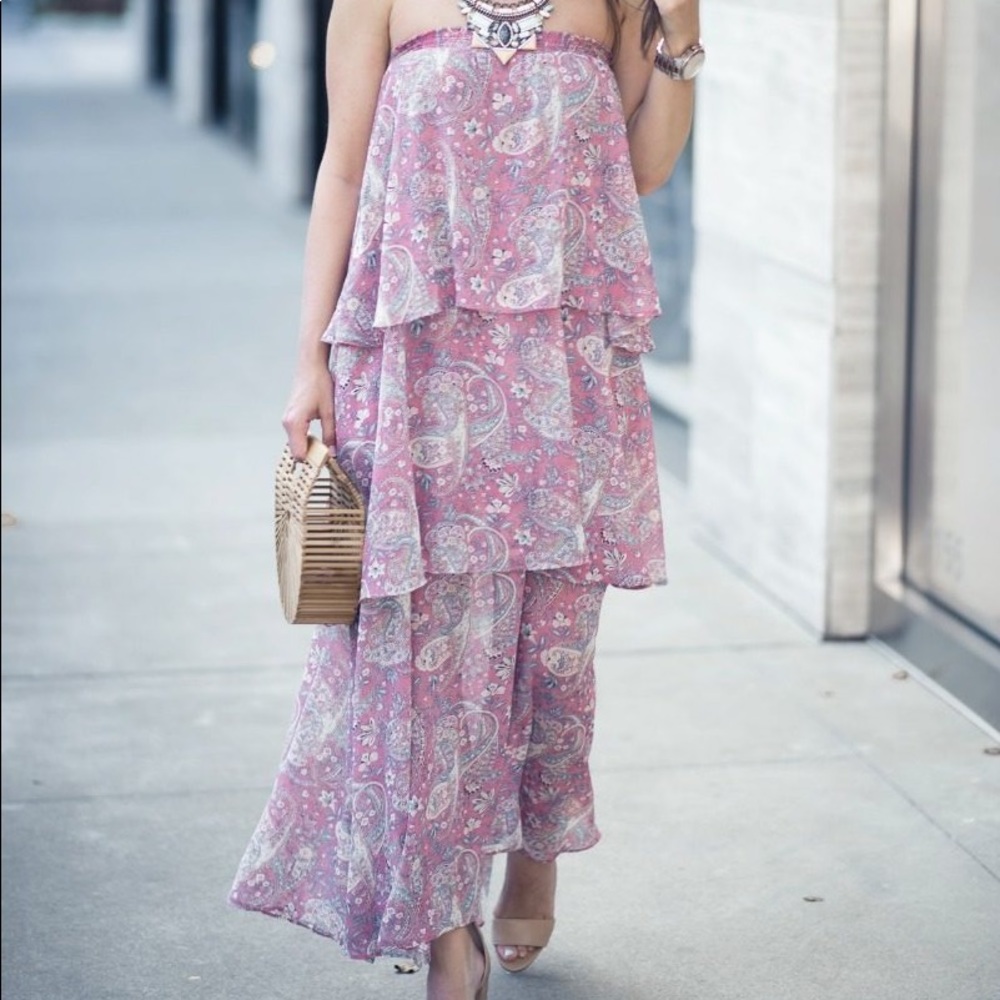 Show me your mumu tiered maxi dress